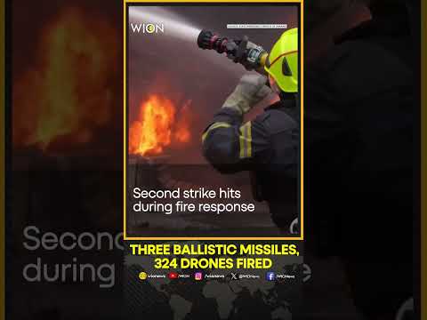 Russian strike triggers large fire in Sumy industrial zone | WION Shorts