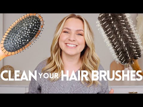 How to Clean Hair Brushes the Right Way! (Including the lint!)- KayleyMelissa - YouTube