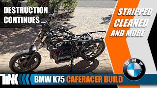 BMW K75 Cafe Racer Build  – Removing Tank, Airbox &amp; Accessing ABS System
