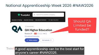 QA Limited Apprenticeships Overview for National Apprenticeship Week 2026 #NAW2026