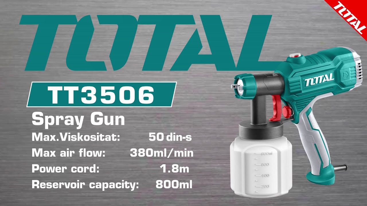 UTT3506 Pistola Spray de Aire para Pintar. Tools Carbone. - YouTube