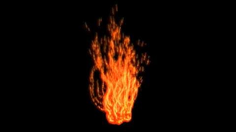 Fire 3DS Max Particle Flow Test