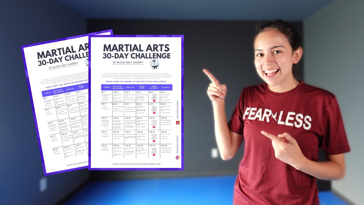 I Created a 30Day Martial Arts Challenge! (Day 5 FollowAlong Workout