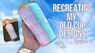 Half Vinyl Wrap on a Curved Tumbler | Remaking Old Tumblers Series Ep. 3