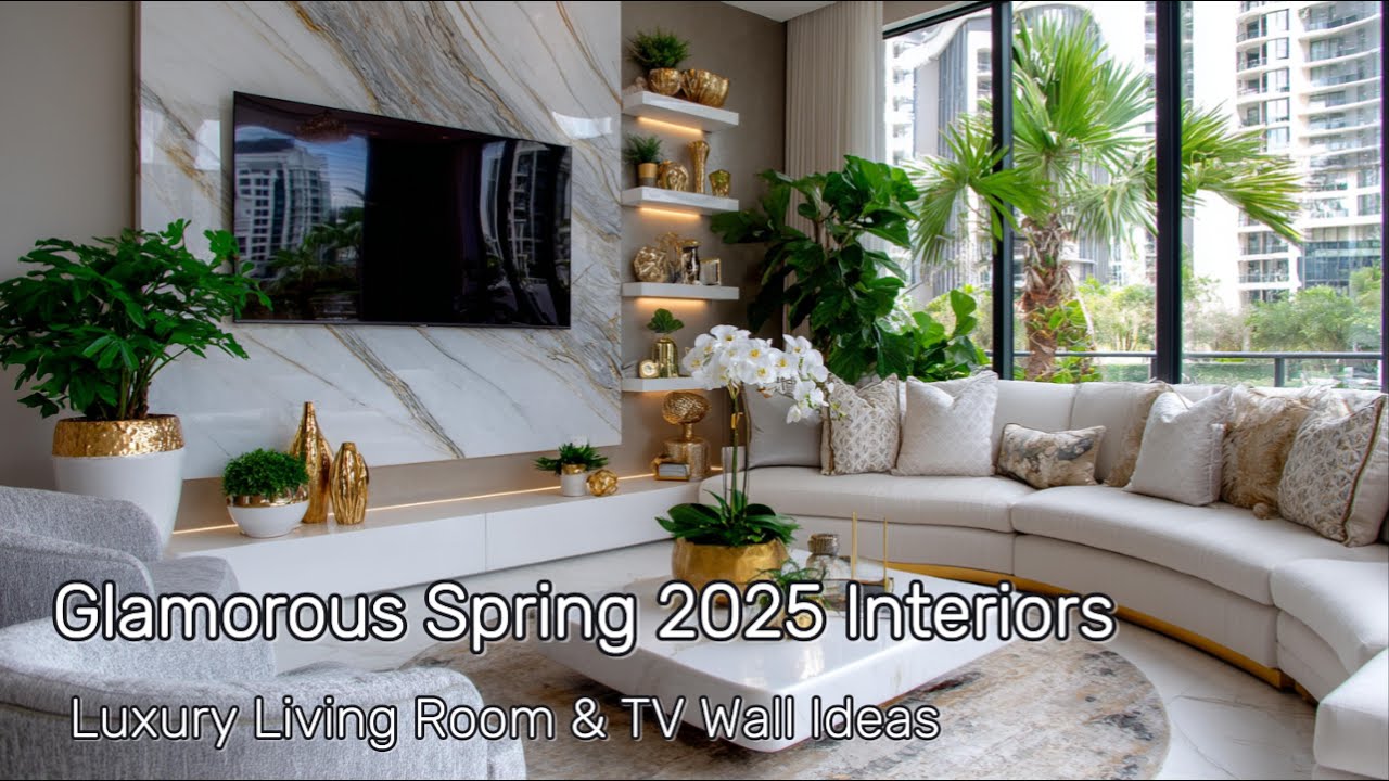 Glamorous Spring 2025 Home Interior Design Trends | Luxury Living Room ...