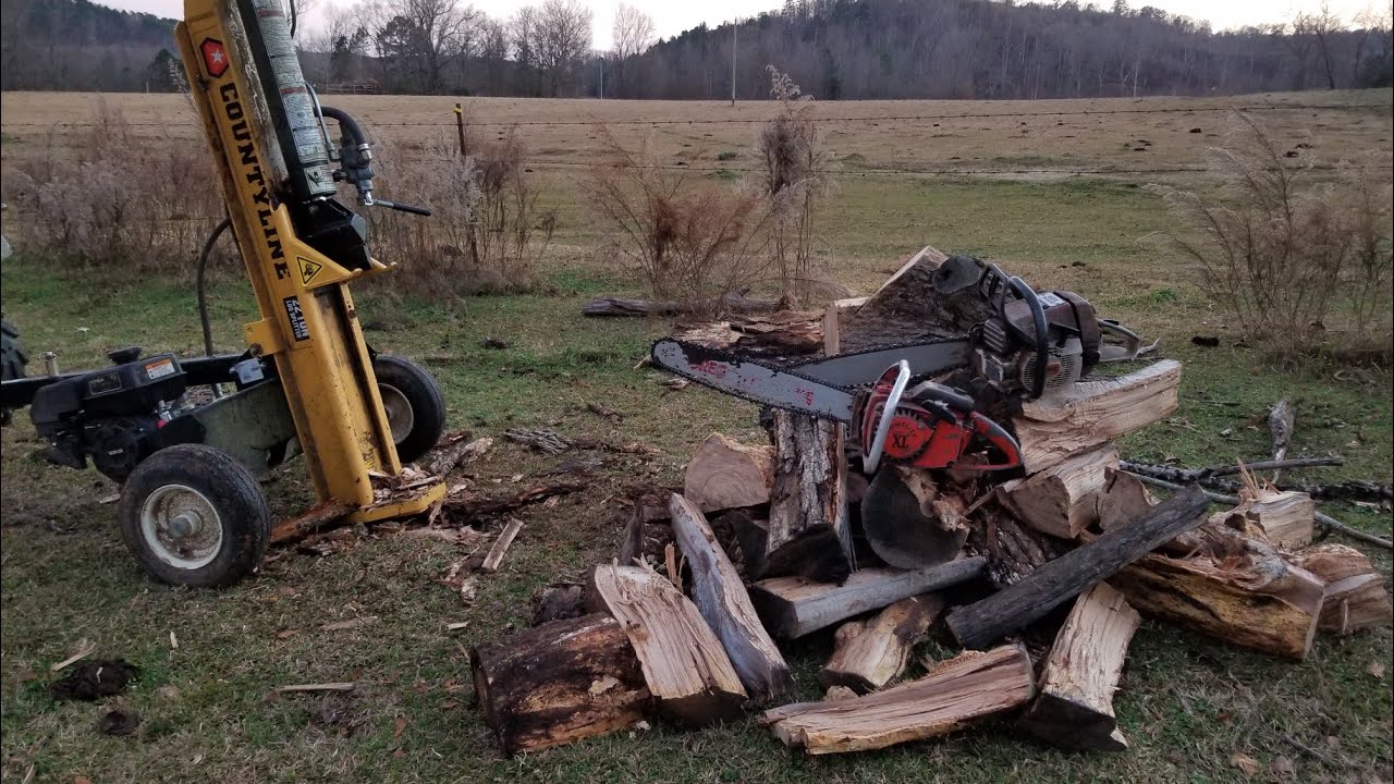 Stihl 034 Cutting Firewood