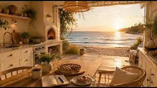 Seaside Cottage Ambience |  Deep Focus Ocean Sounds for Concentration, Study & Work | No Music ~ 4K