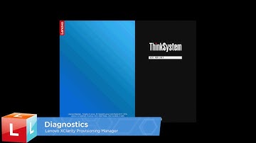 Lenovo ThinkSystem XClarity Provisioning Manager – LXPM Server Diagnostics