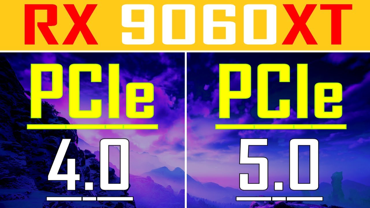 PCIe 4.0 vs PCIe 5.0 || RX 9060XT @16GB || PC GAMES BENCHMARK TEST ...