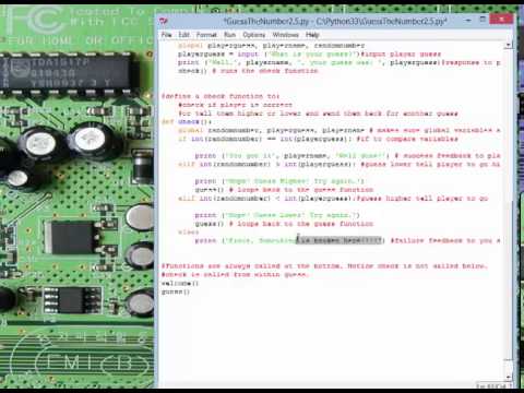Python 3 Programming 2.5 Guess the Number