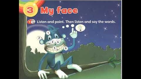 Super Minds -  Unit 3:  My Face -   Vocabulary Words