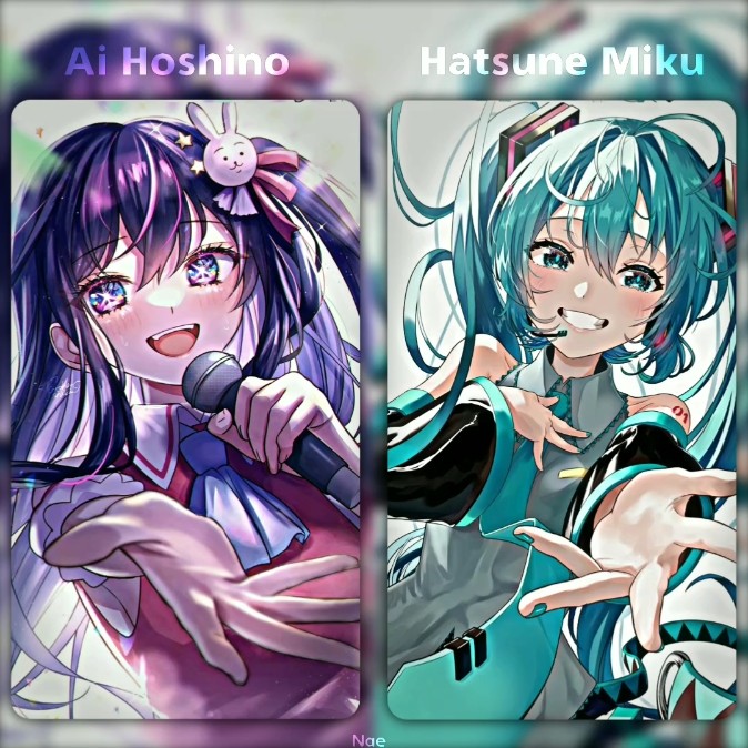 Ai hoshino & Hatsune miku || Anime edit #aihoshino #hatsunemiku #jjanime