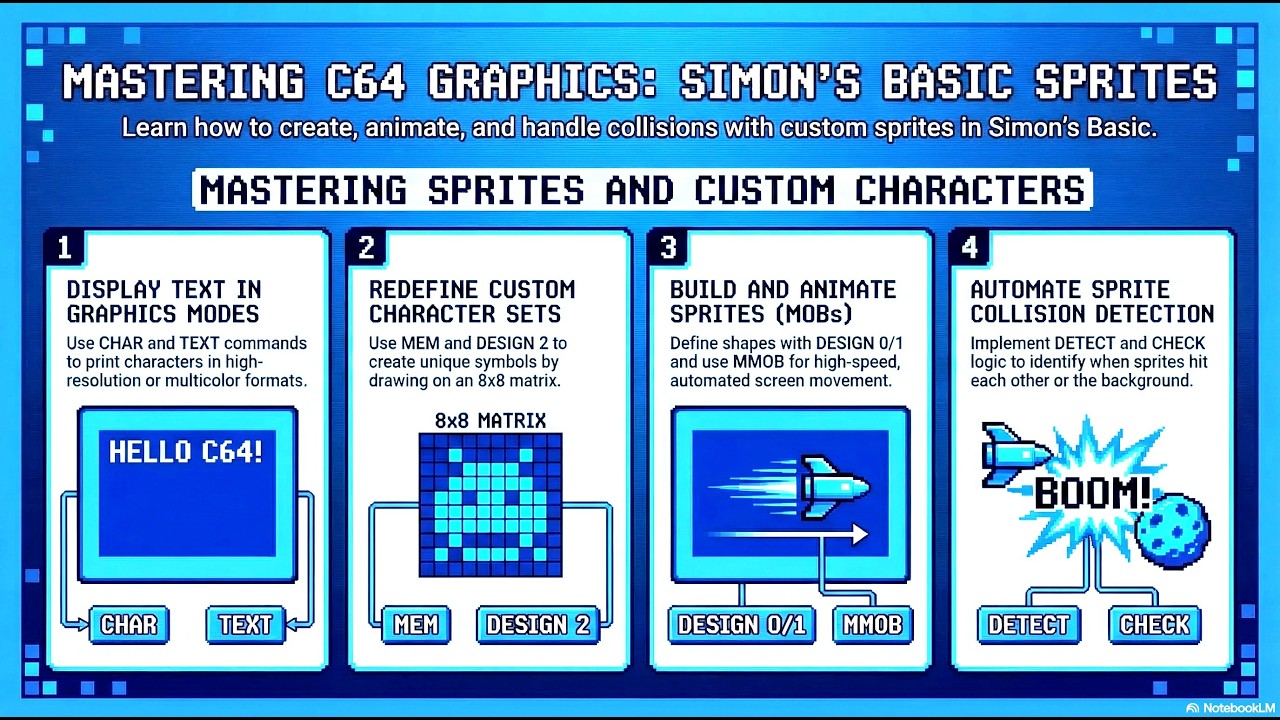 Programming on the Commodore 64 Simon's Basic - Lesson 7 (Text and ...