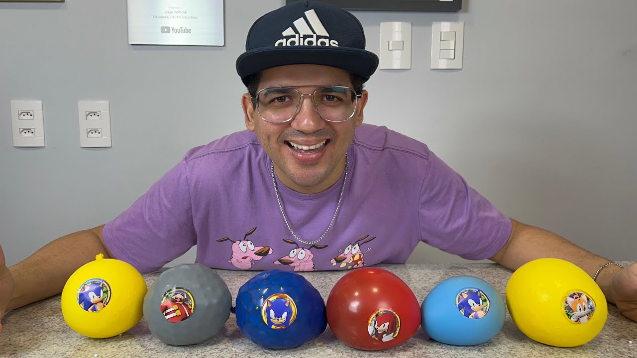 ABRINDO BOLAS SURPRESAS DO SONIC COM MUITAS COISAS DENTRO!!!