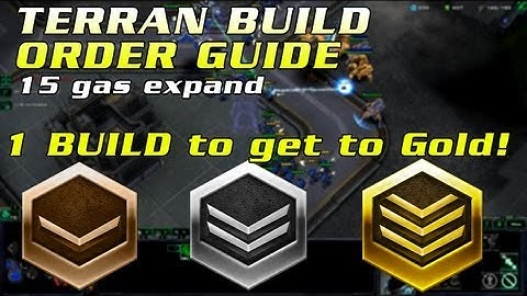 HotS Terran Beginner Build Order | Bronze - Gold all matchups | 15 Gas Expand