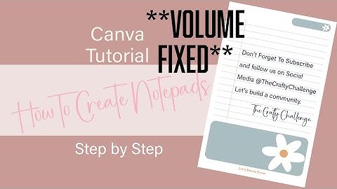 How to Make Custom Notepads in Canva – Easy Step-by-Step Tutorial! 2.0Volume Fix