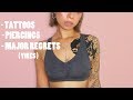 ALL MY TATTOOS & PIERCINGS | Mistakes, Regrets, Unimaginable Pain :) :) :)