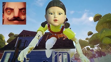 Hello Neighbor - My New Neighbor Squid Game Big Doll Act 2 Hole Gameplay Walkthrough