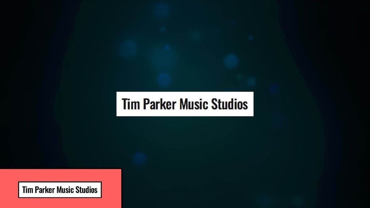 Evento 2020 - Tim Parker Music Studios