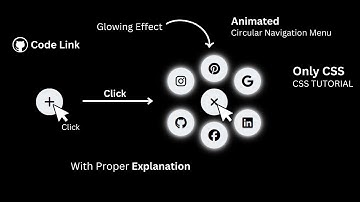 How to Create Easy CSS Circular Navigation with Glowing Effect | Step By Step | #css #htmlcss