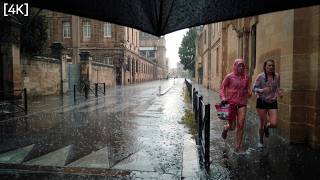 [4K] Heavy Rain Sound in Bordeaux France | ASMR Rain Walk for Sleep