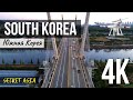 South Korea. Flying on a drone 4K