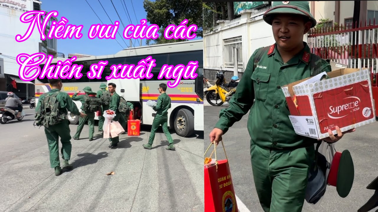 Niềm vui và tự hào của các chiến sĩ ngày xuất ngũ