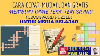 🔴TEKA-TEKI SILANG (CROSSWORD PUZZLE) 🧩SEBAGAI MEDIA BELAJAR DENGAN ECLIPSECROSSWORD screenshot 3