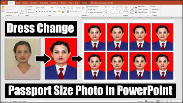 Dress Change Make Passport Size Photo in PowerPoint || Printable JPG Passport Size Photo In 4x6 Page