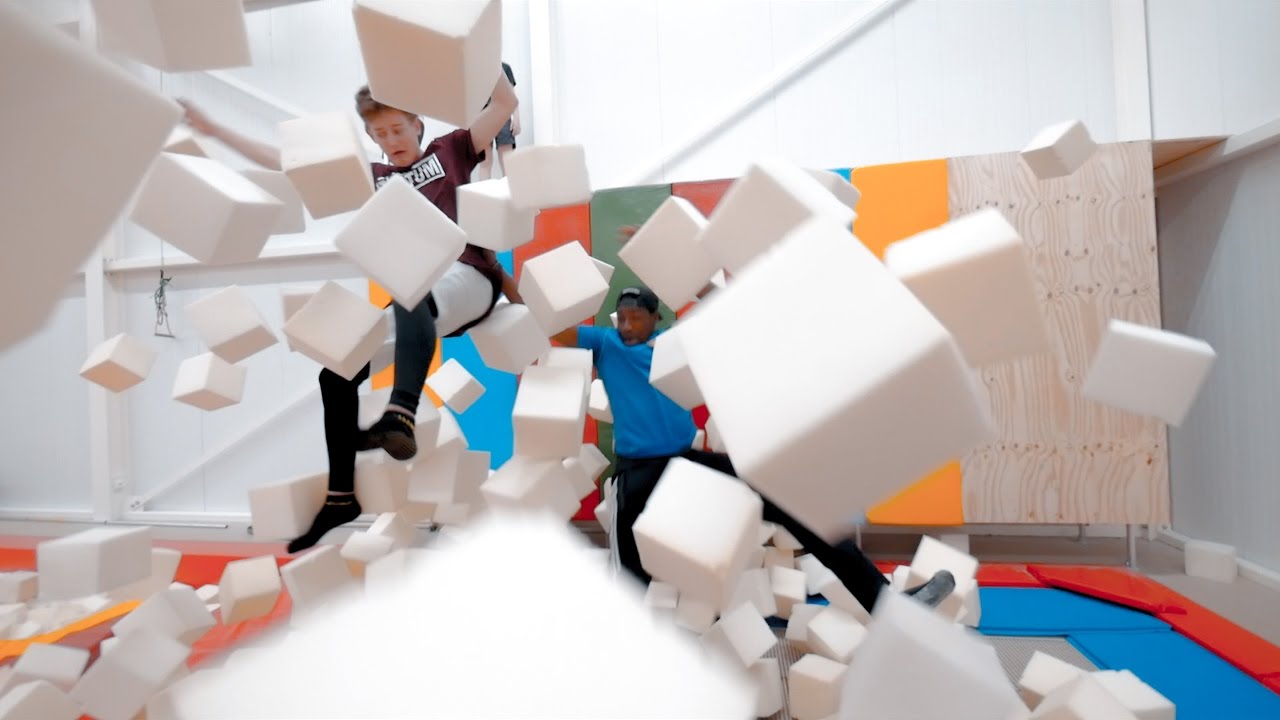 trampoline parts SUPERTRAMP VOL MET SCHUIMBLOKKEN! | Boazvb