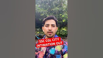SSC CGL city intimation out # #ssccgl #ssccgl2025
