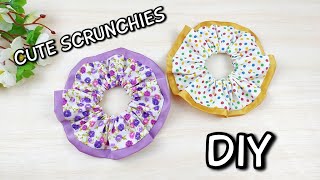 VERY EASY SCRUNCHIES TUTORIAL | How to make scrunchies for beginners #3