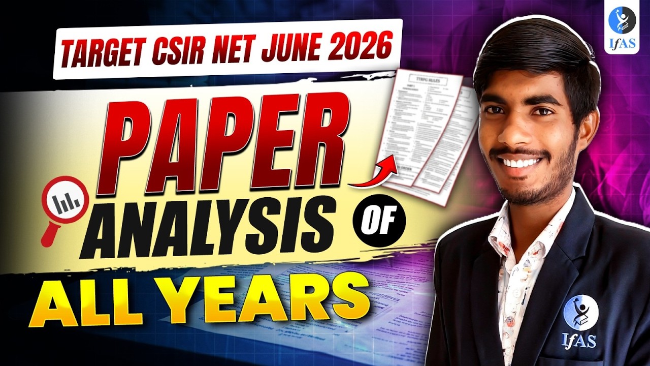 Paper Analysis Of CSIR NET Chemistry Of All Years