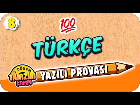 8. Sınıf Türkçe 2.Dönem 1.Yazılıya Hazırlık | 2022 📝