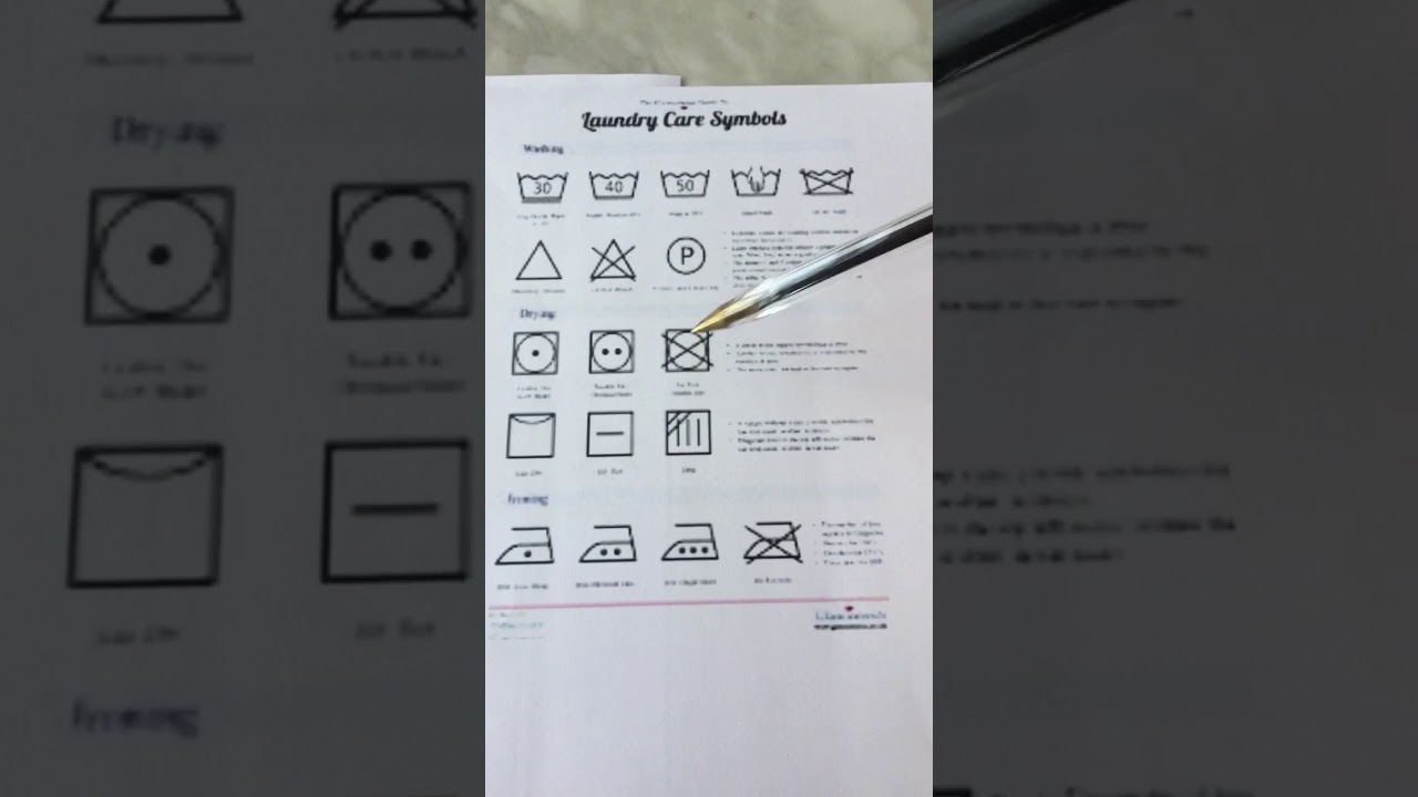 كيفية قراءة شعارات الغسيل والعناية بالملابس Youtube