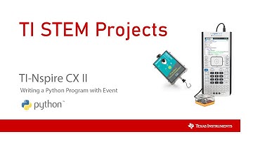 Python Programming with the TI Nspire CXII and Go Direct Sensors
