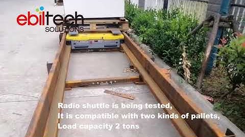 EBILTECH wireless remote control radio shuttle loading 2 tons