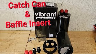 Vibrant Universal Oil Catch Can 12695 & Baffle Insert 12699