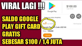Viral Lagi 100 Gratis Aplikasi Penghasil Voucher Google Play Gift Card Indonesia Terbaru Youtube
