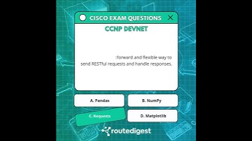 🧠 #RouteDigest Quick Quiz - Cisco Certified DevNet Professional Certification (350-901) DEVCOR