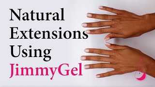 Natural Extensions using JimmyGel Builder Gel in a Bottle | Nail Tutorial screenshot 2