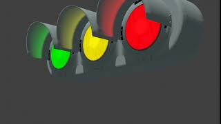 信号機　blender 3DCG