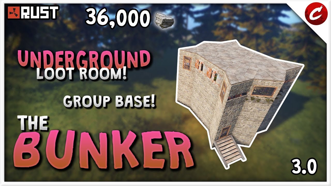Strong GROUP Base! | UNDERGROUND Loot Room! | RUST 3.0 | The BUNKER ...