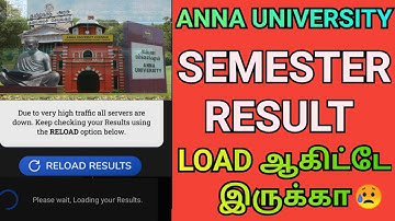 Anna University Semester Exam Result Loading 🥺 | Anna University Nov/Dec 2022 Result Not showing |AU