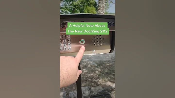 A Unique Note About the New DoorKing 2112