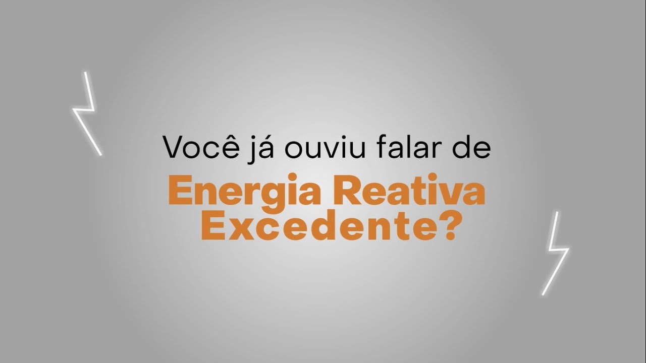 Energia Reativa Excedente YouTube