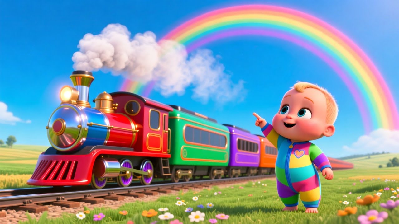 Learn Colors with the Train | Fun Kids Song | Toddler Learning Adventure