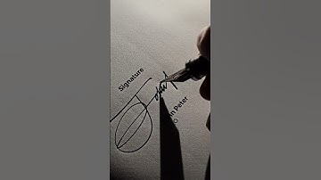 How To Design Your Own Amazing Signature | Name: John Peter