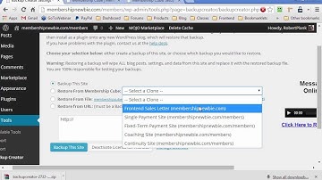 1-Click WordPress Membership Site Clones Using Wishlist Member and Backup Creator