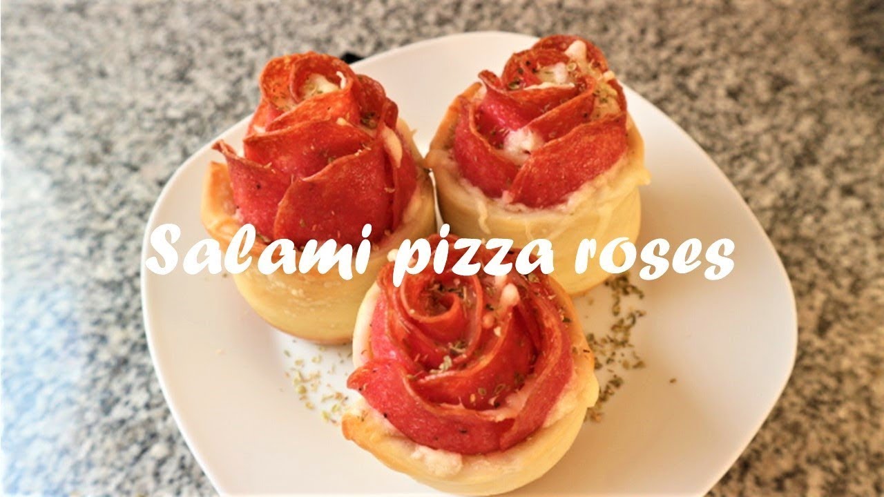 Salami pizza roses recipe YouTube